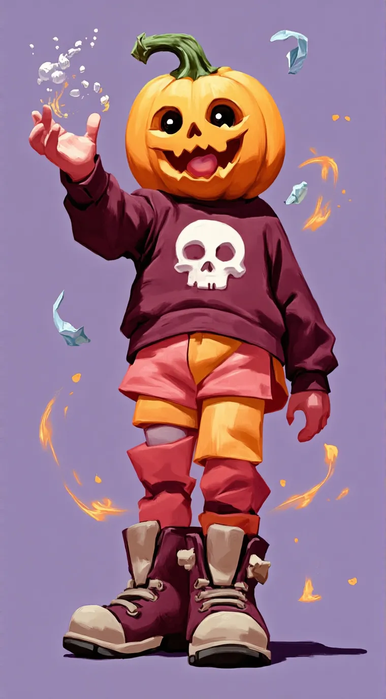 ai character: gourdy background