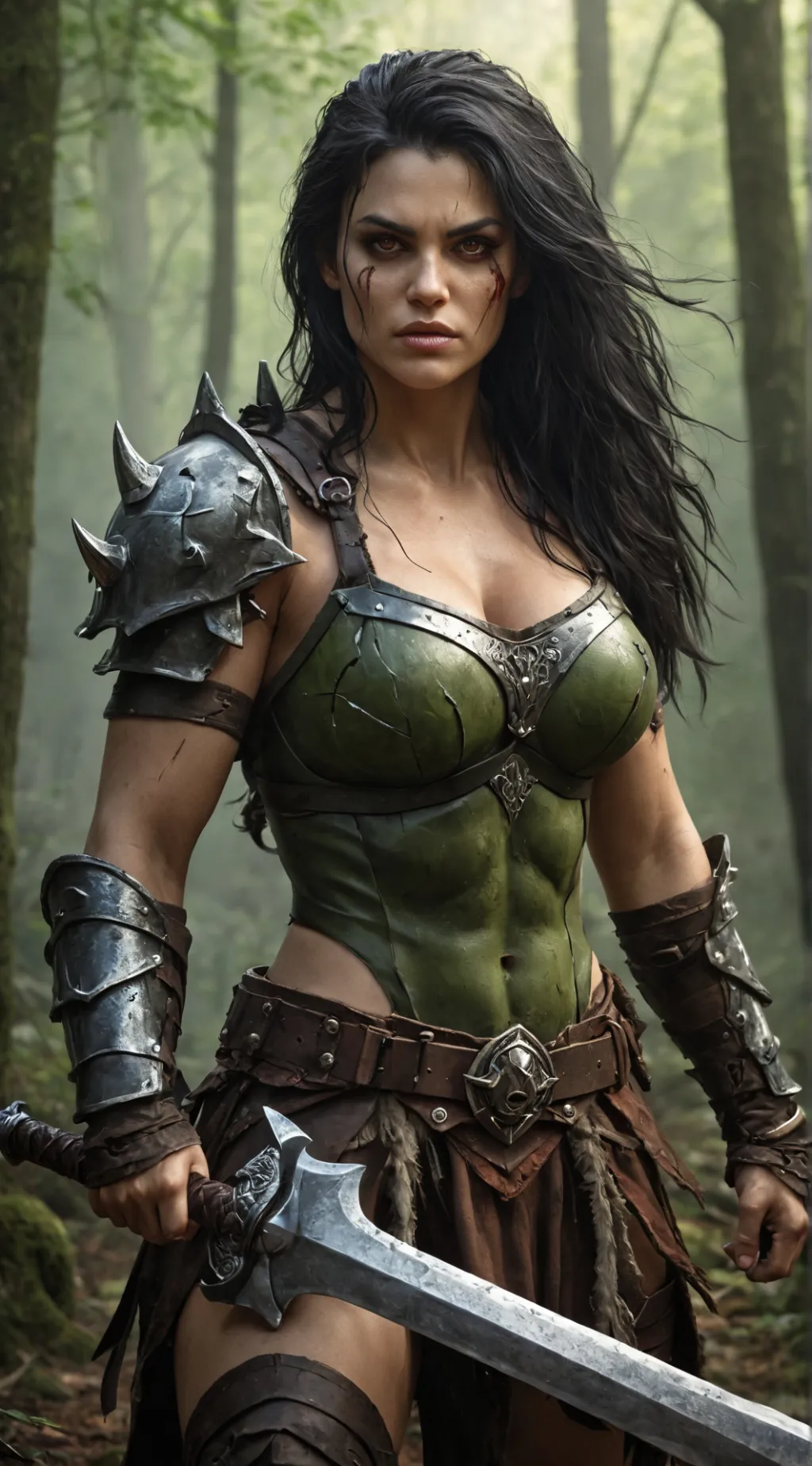 ai character: Katie Lee Anderson background