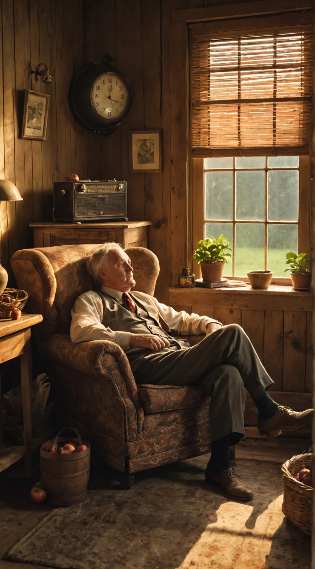 ai character: Country comfort  background