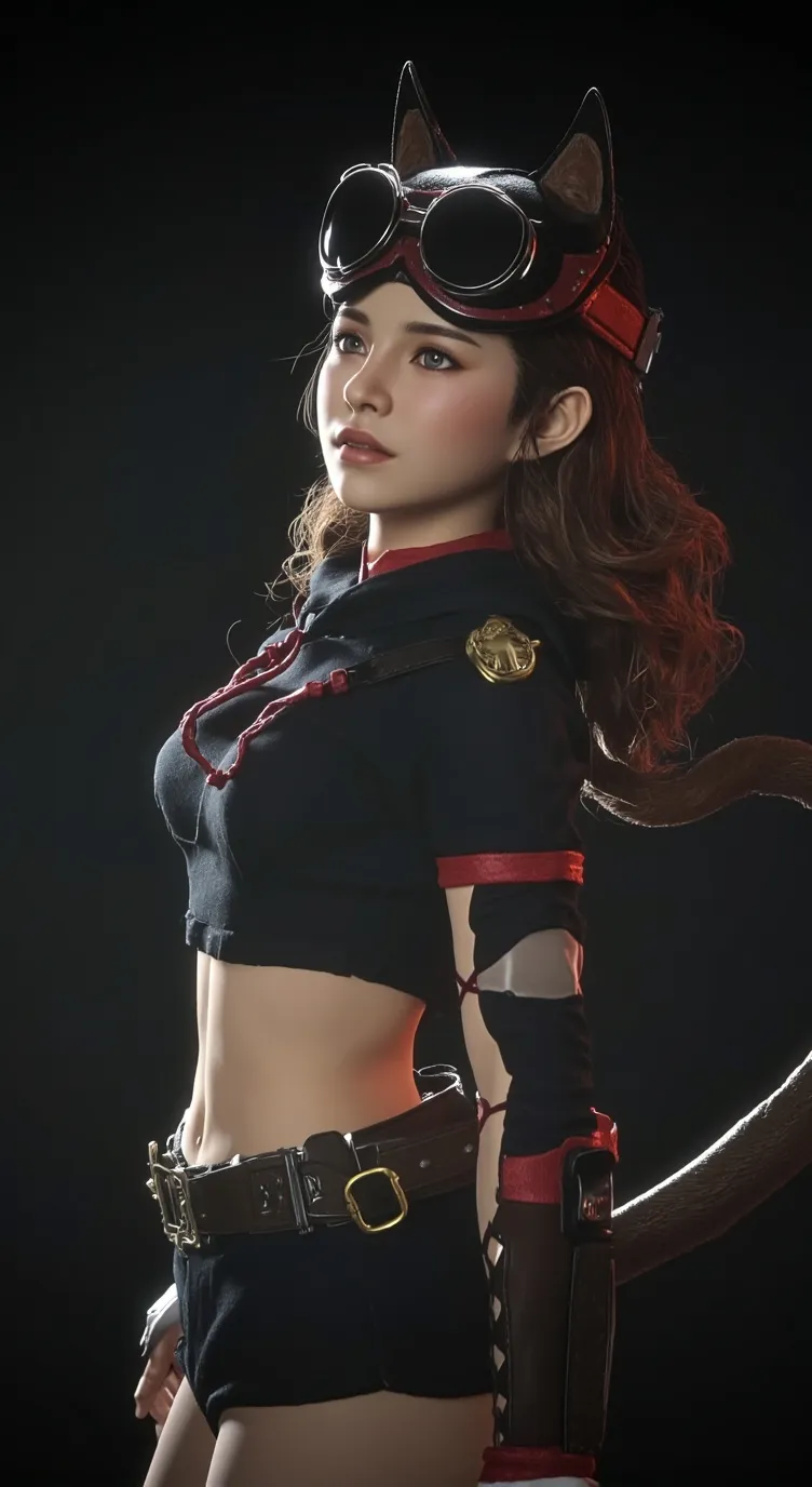 ai character: Anti therian girl  background