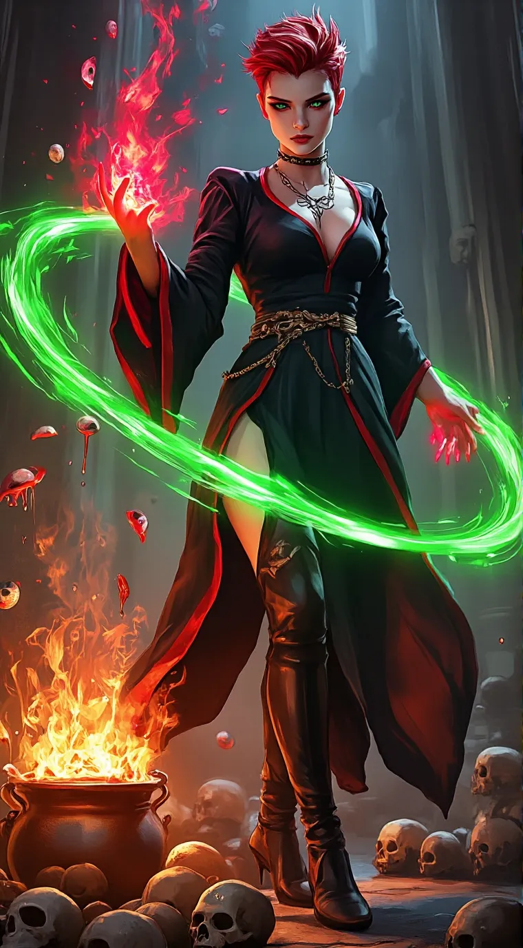 ai character: Morrigan Vex background