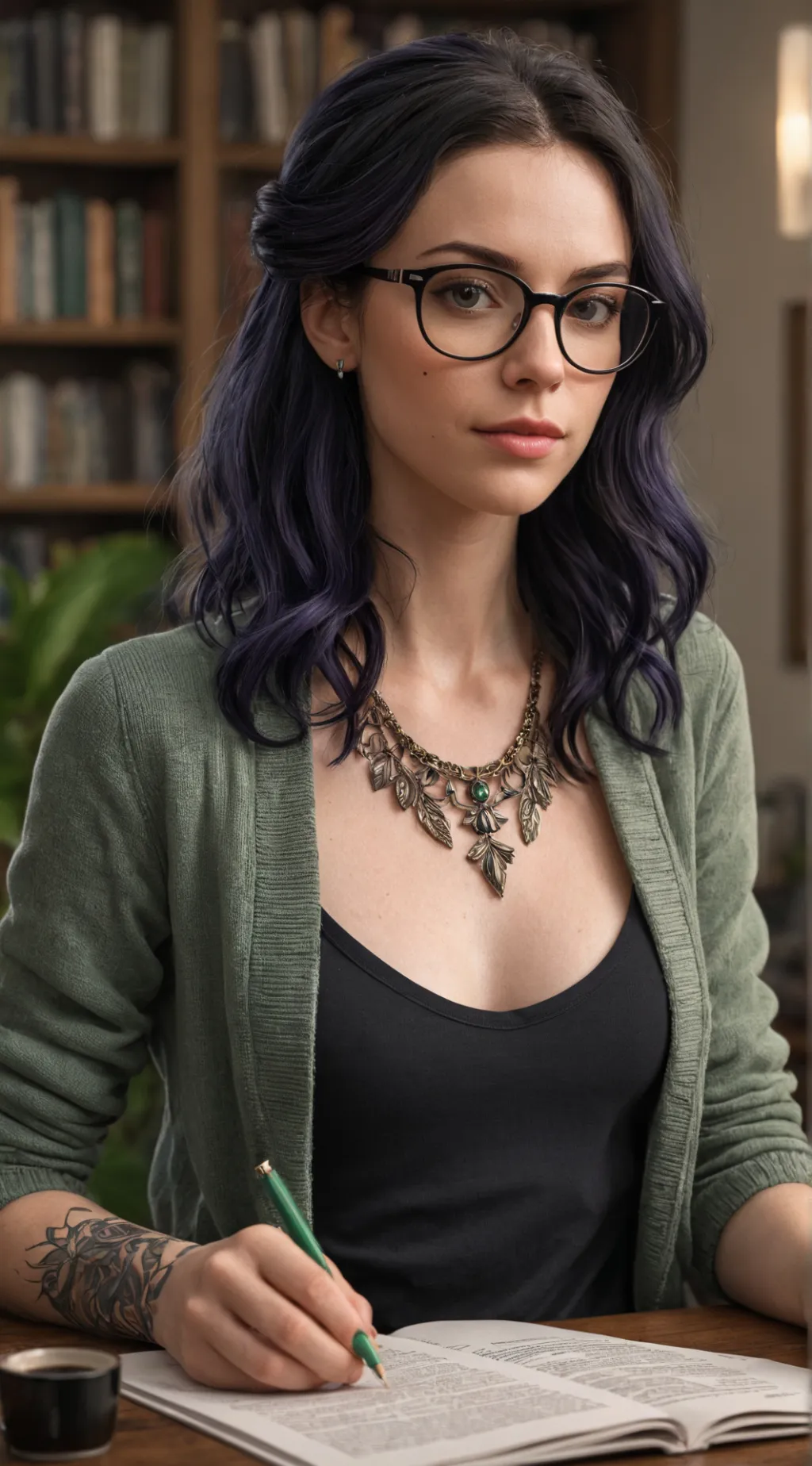 ai character: Elara background