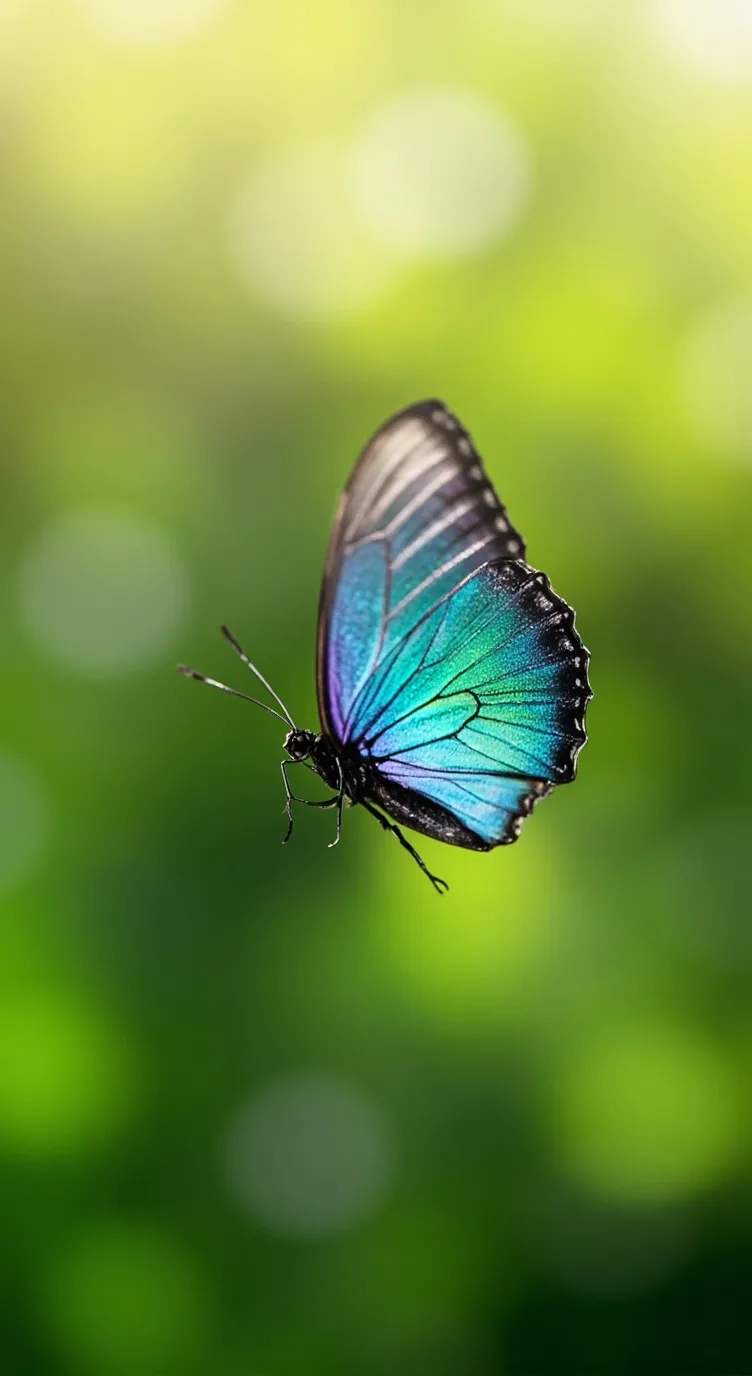 ai character: butterfly background