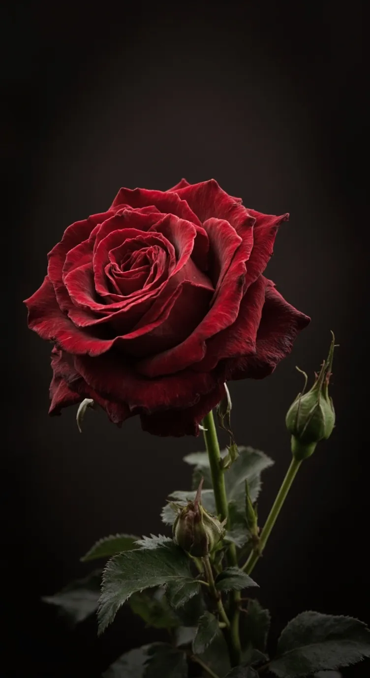 ai character: Ruby "Red" Dark background