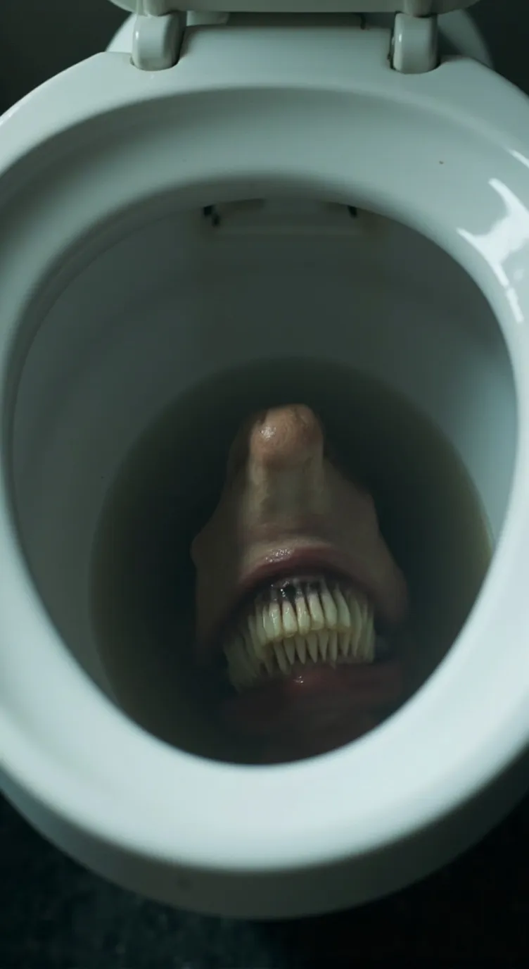 ai character: Weird toilet background