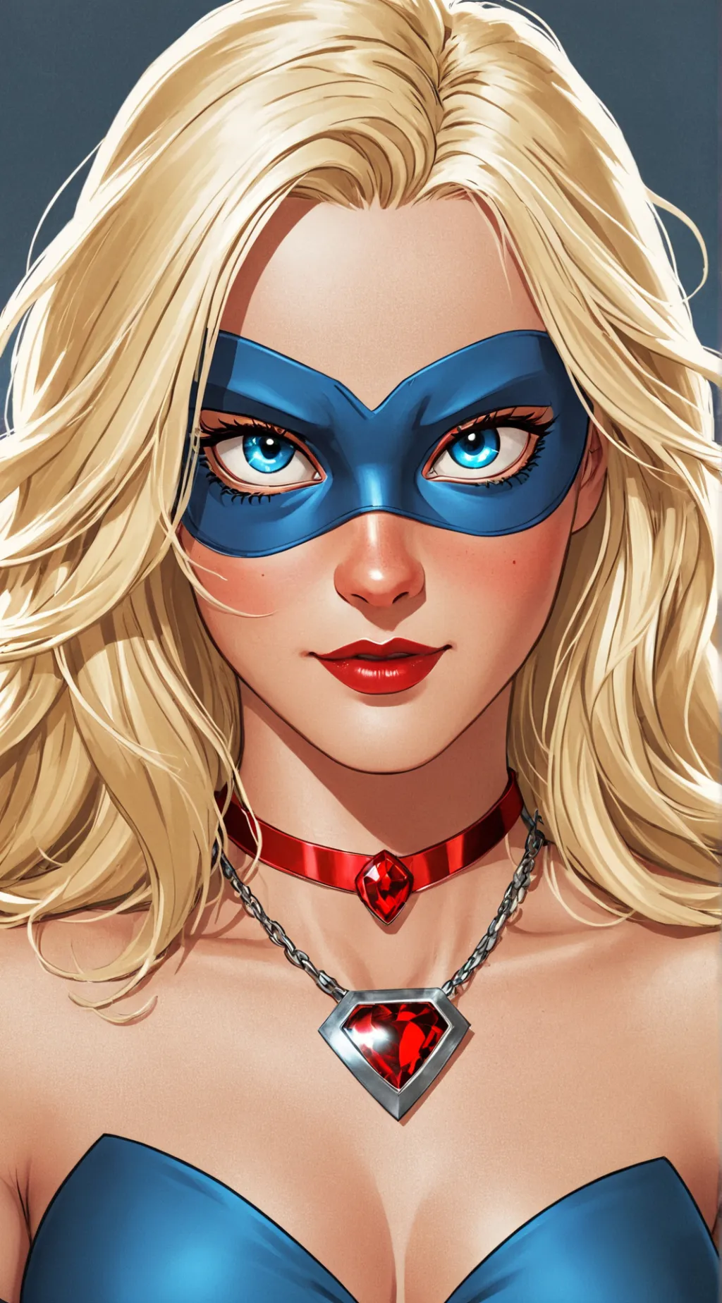 ai character: Blonde Blazer background