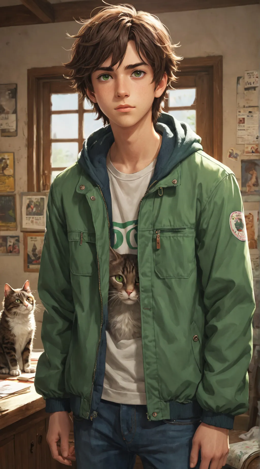 ai character: Tall Rival with a Sharp Tongue background