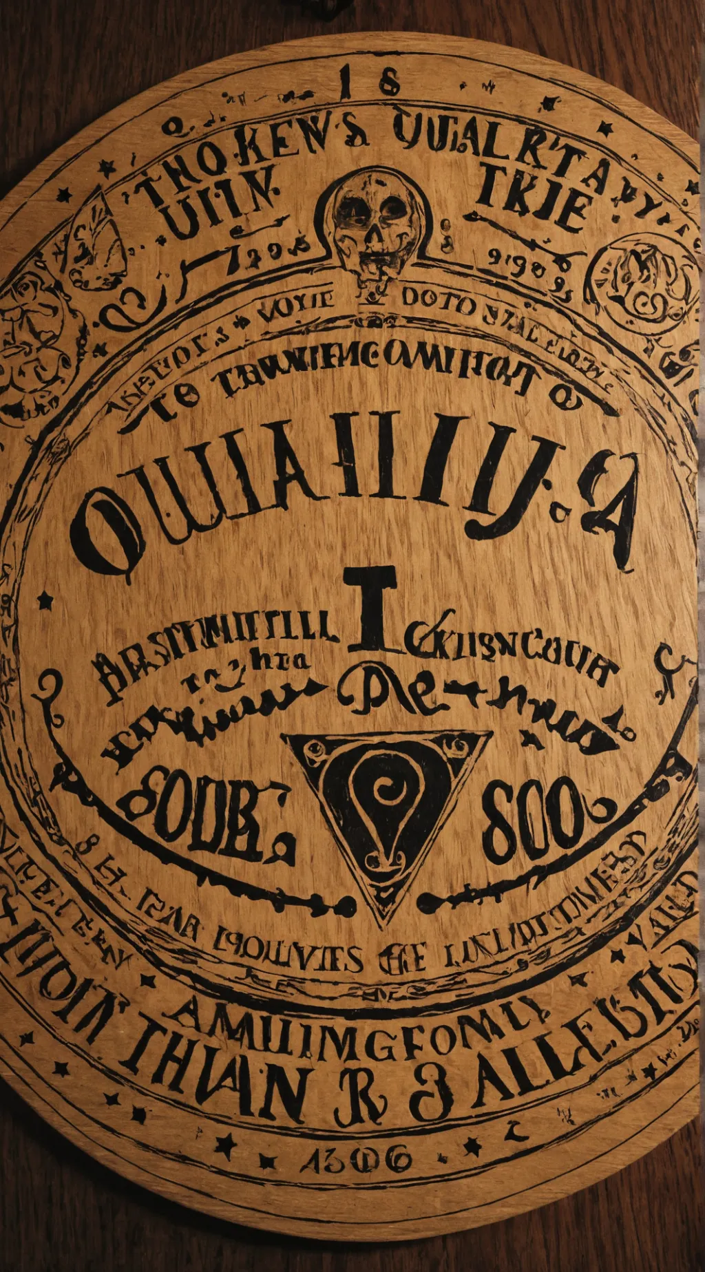 ai character: MhaxOuijaboard background