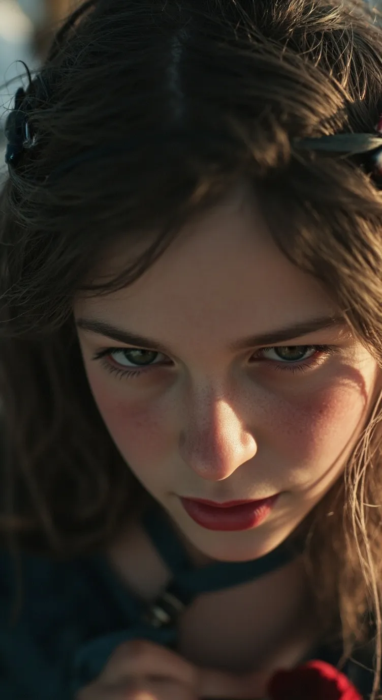 ai character: Giant girl  background