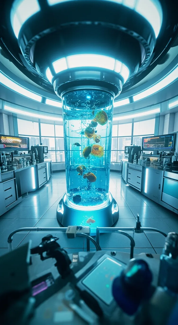 ai character: Lab background