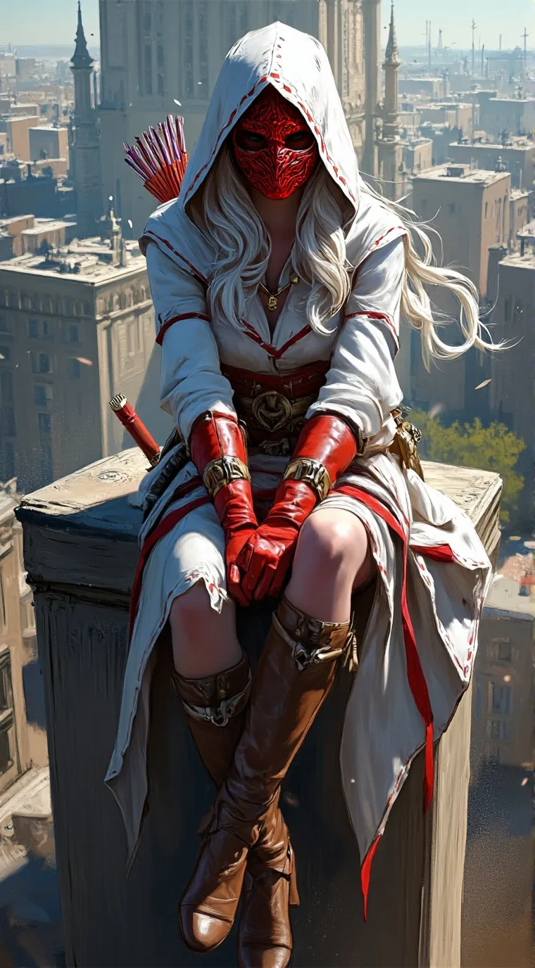 ai character: ruby(Red hood) background