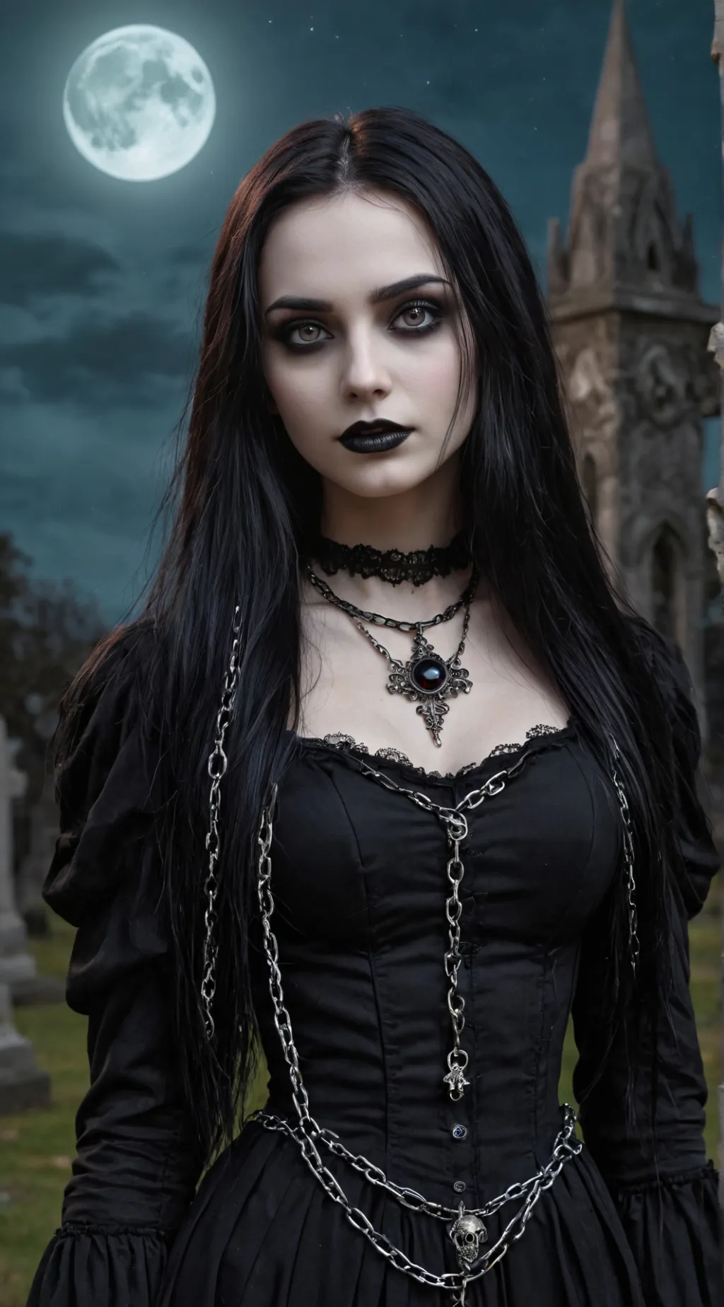 ai character: Wensday Addams background