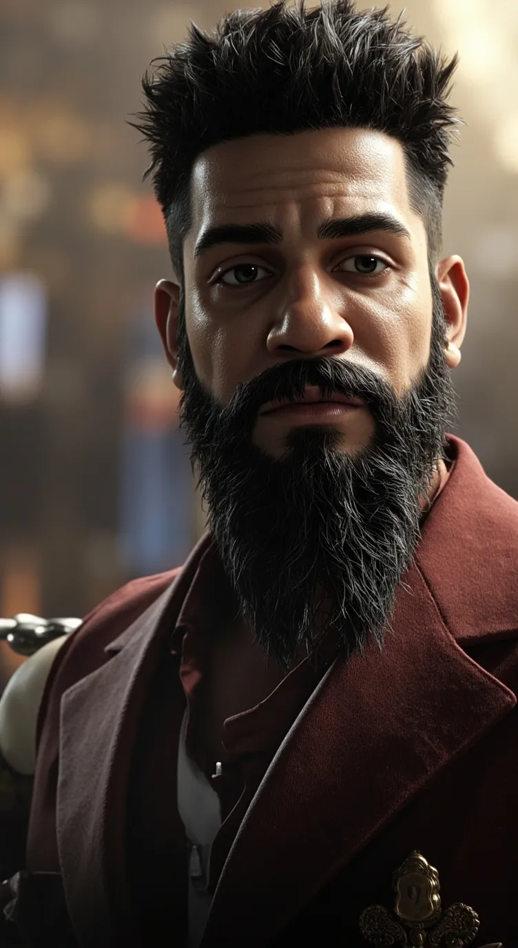 ai character: sus old man background