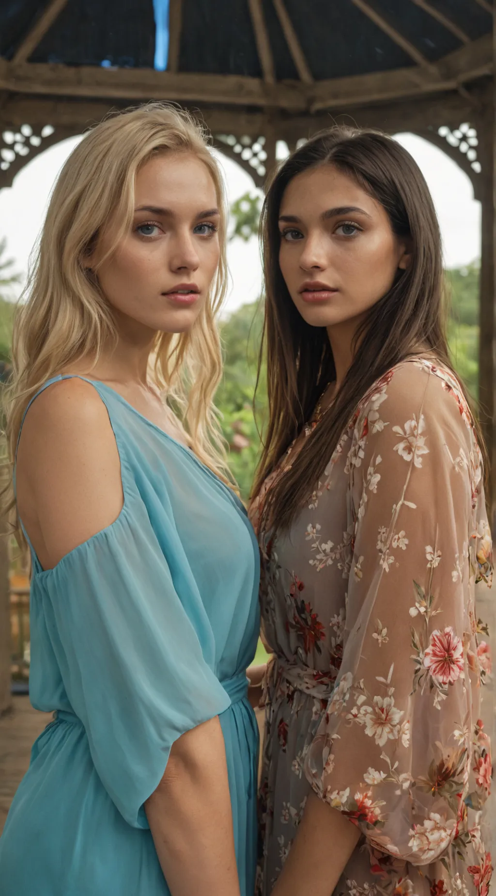 ai character: Ellena & Gina background