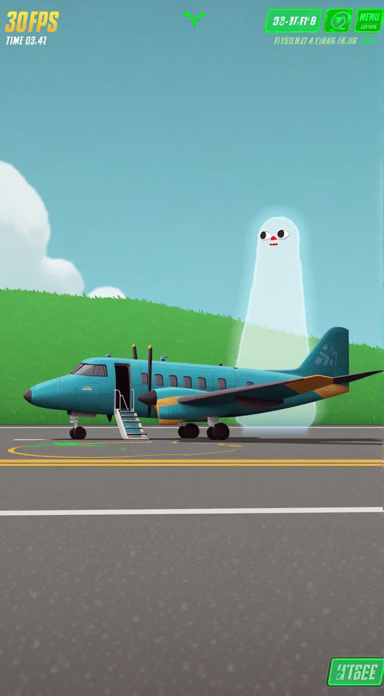 ai character: ATc Fok airport  background