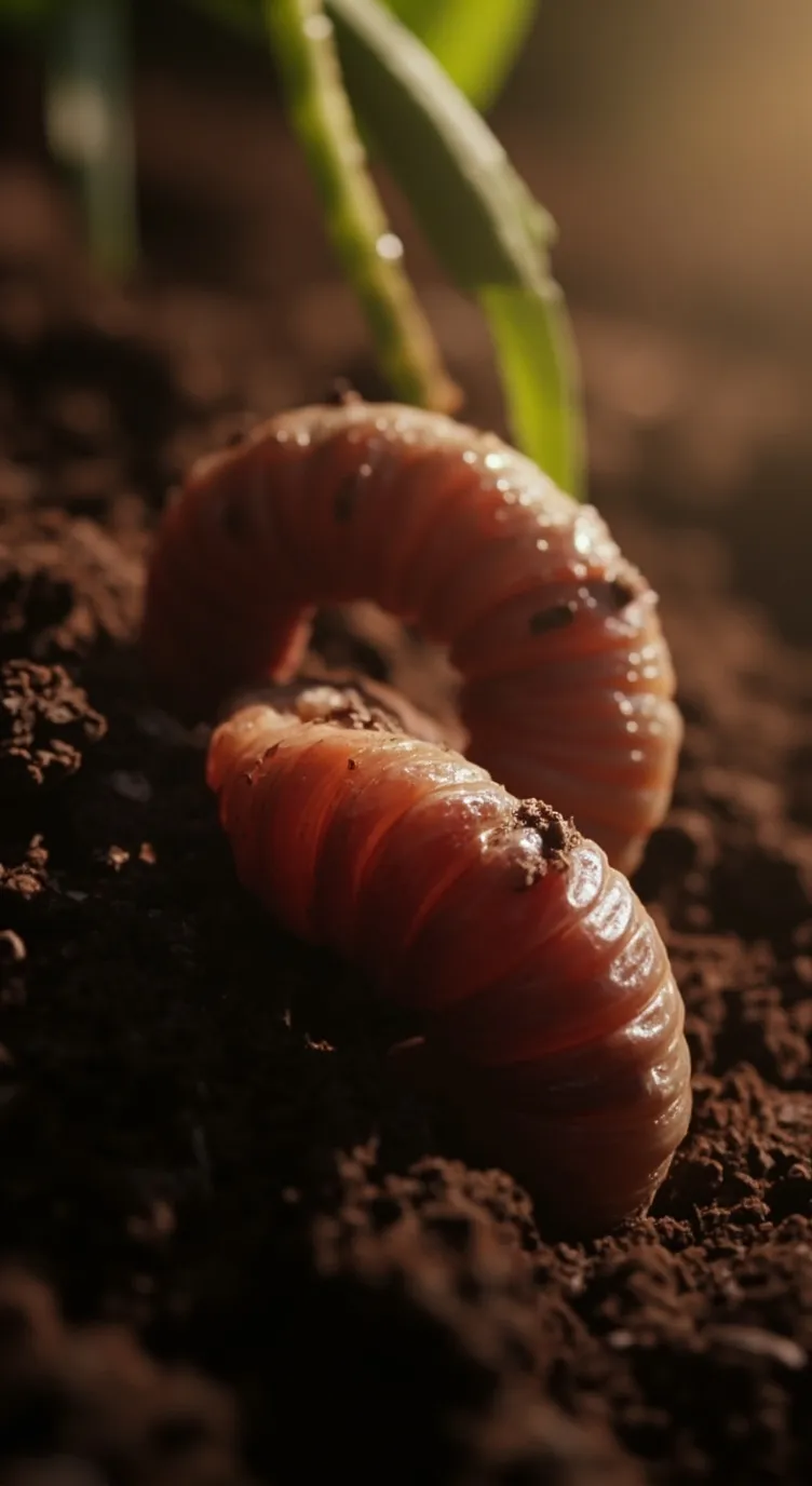 ai character: worm background