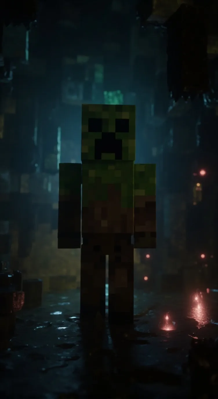 ai character: Creeper Man background
