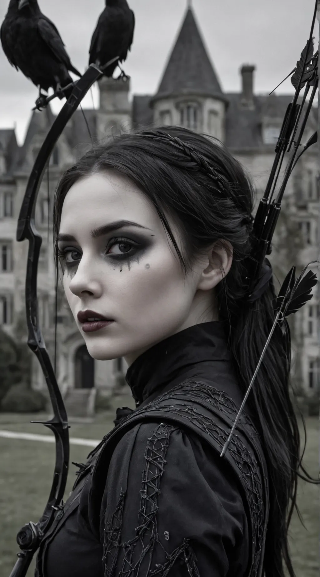 ai character: Wednesday Addams background