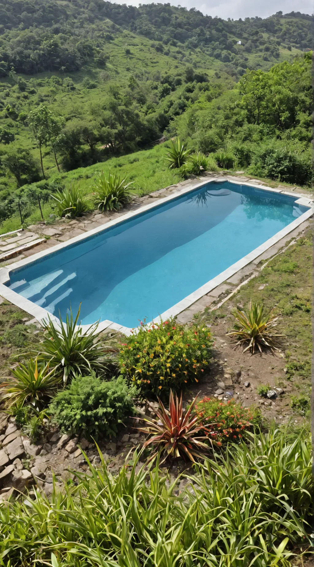 ai character: Roommate poolparty background