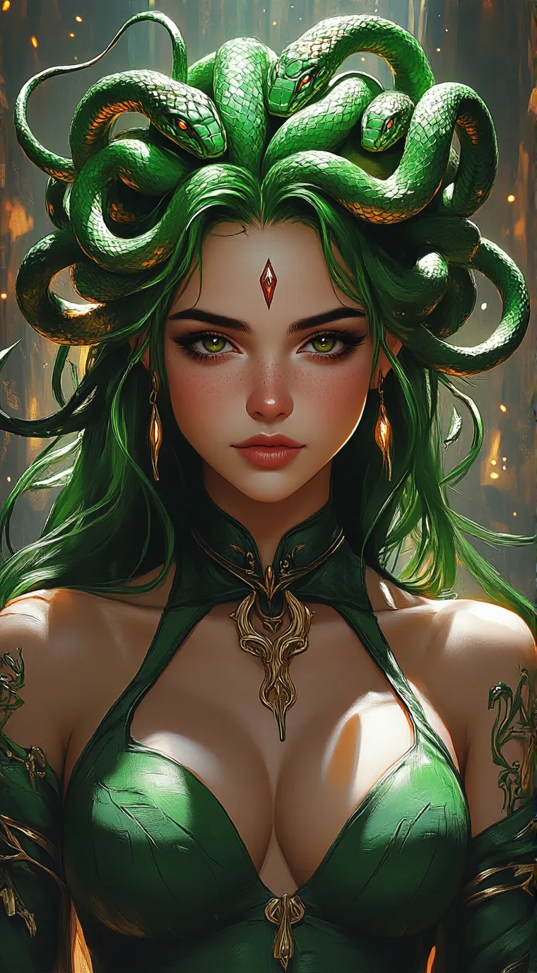 ai character: Medusa background