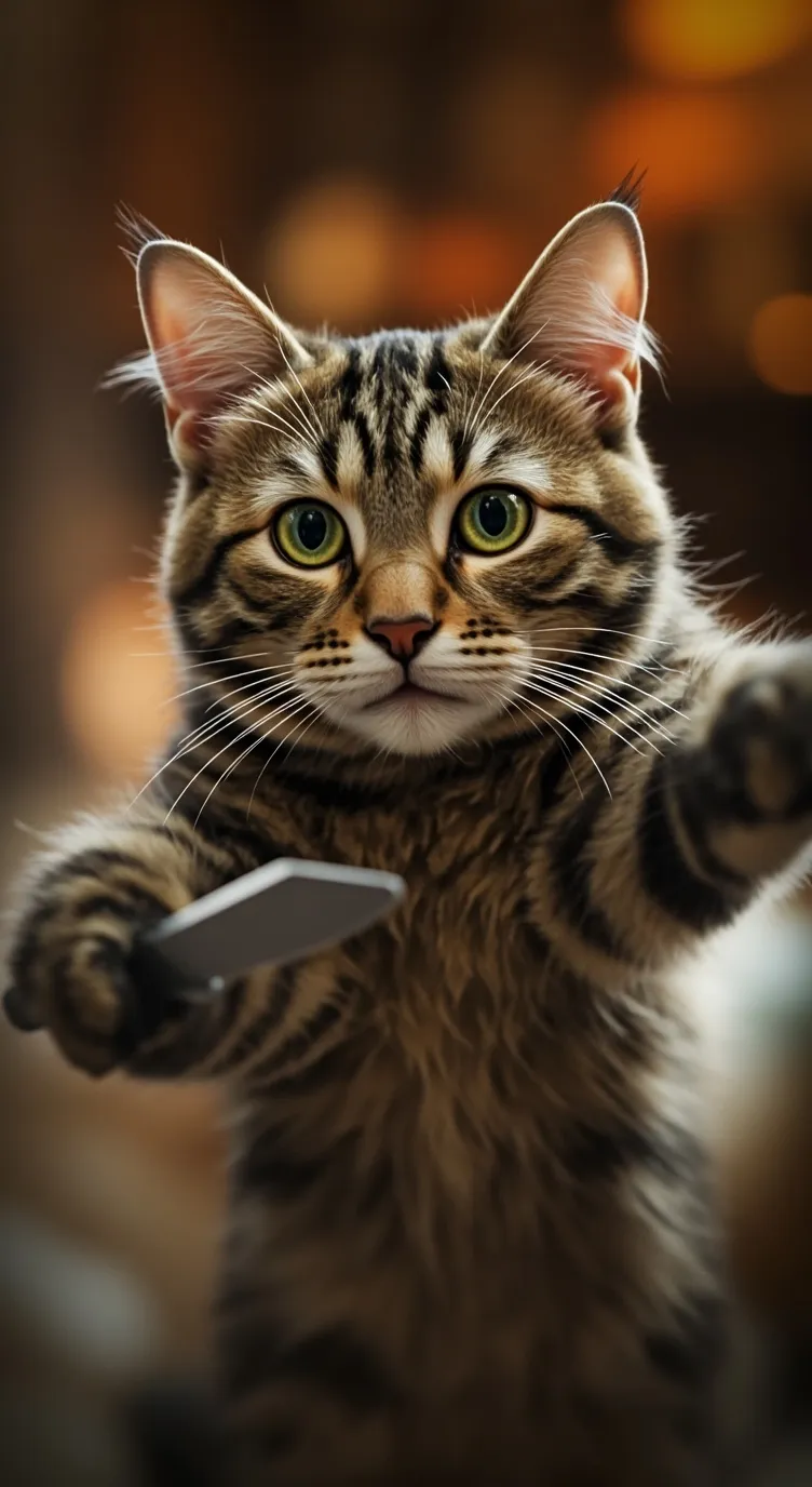 ai character: evil cat background