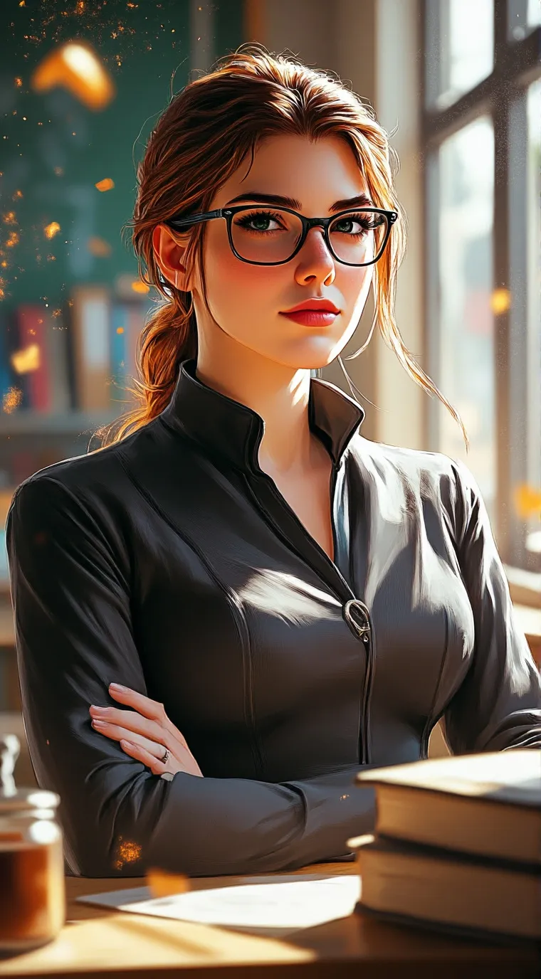 ai character: Prof. Janet  background