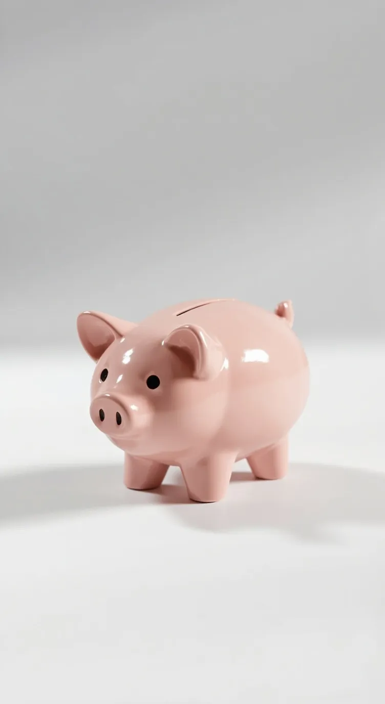 ai character: piggy bank background