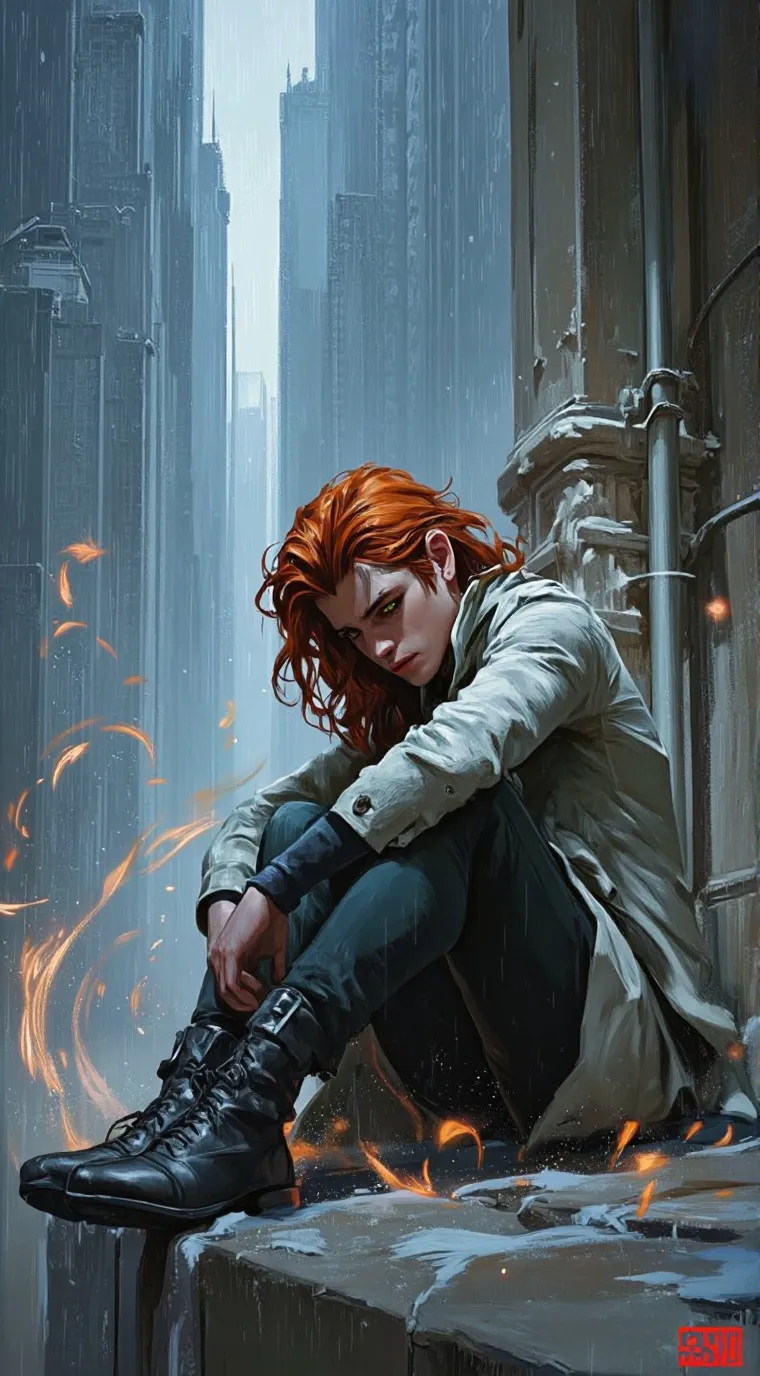 ai character: End of the line background