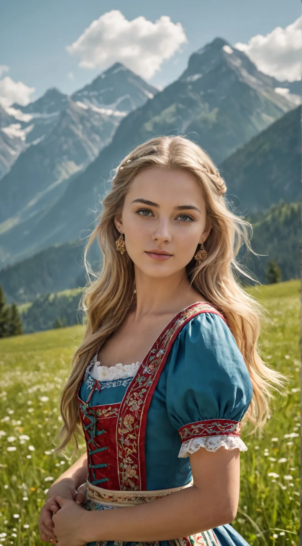 ai character: bayrische Ehefrau background