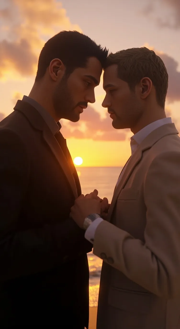 ai character: Brian and Mike.  background