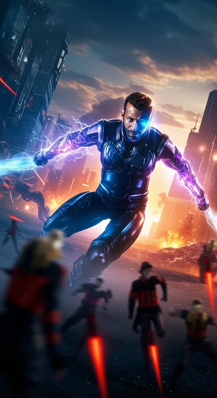 ai character: earths fighter background