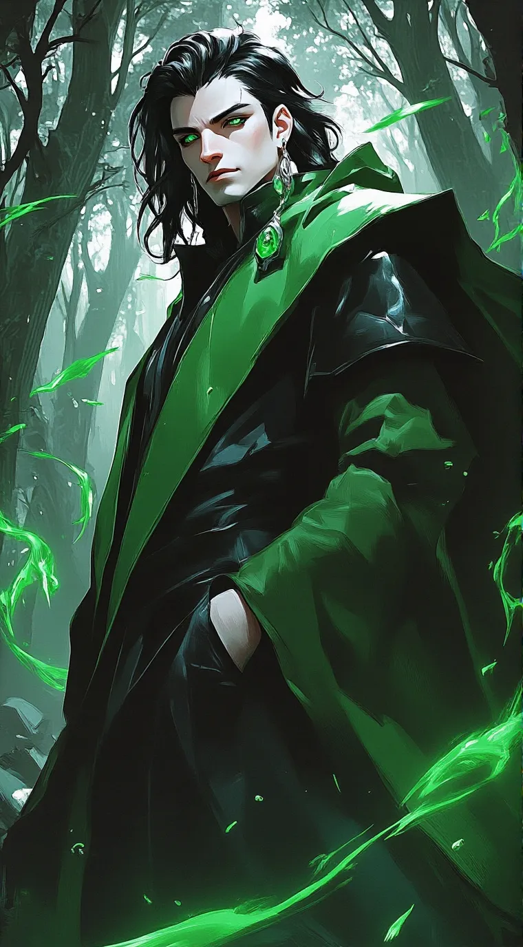 ai character: Silver Threads. background