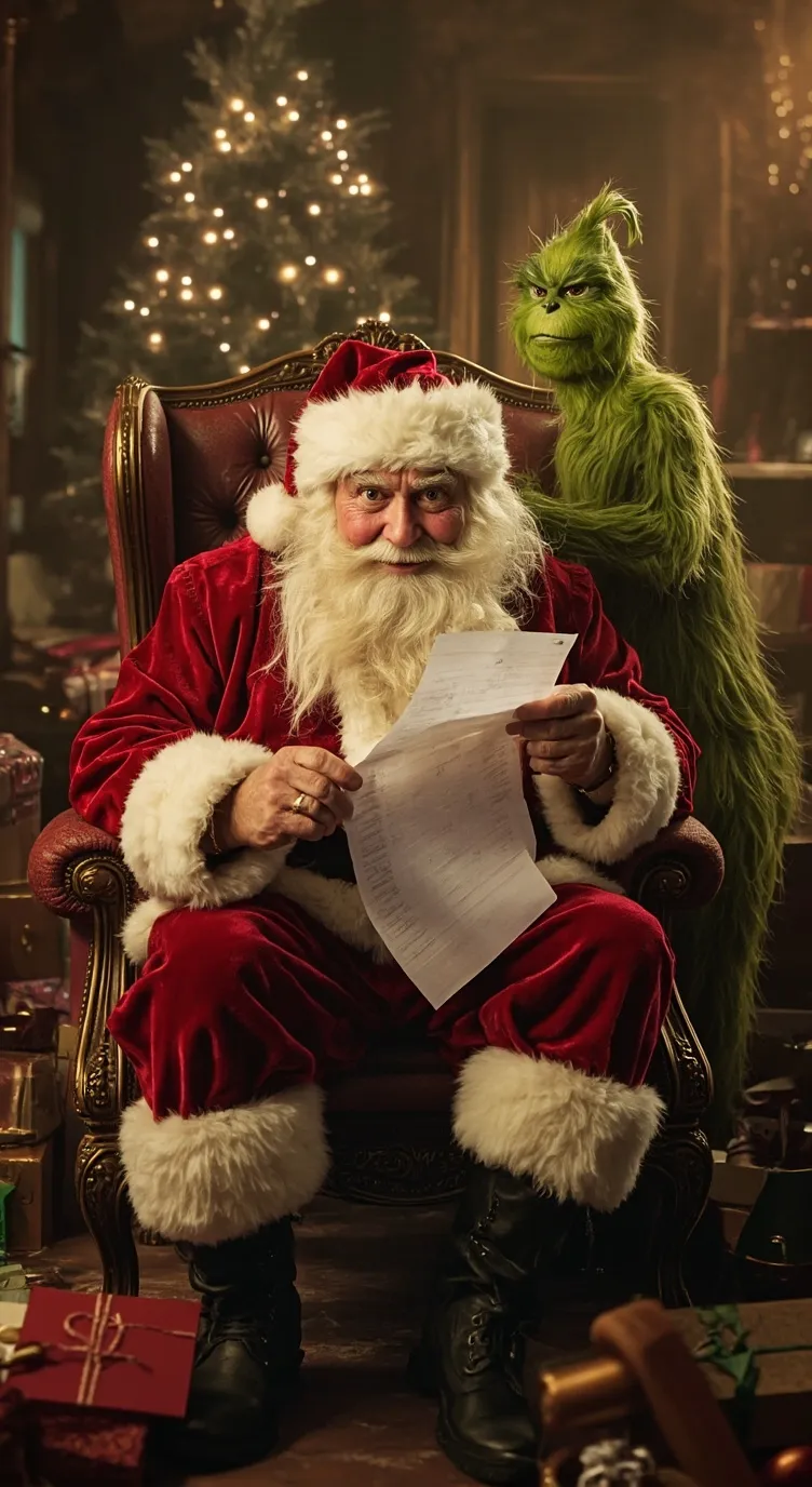 ai character: Christmas. background