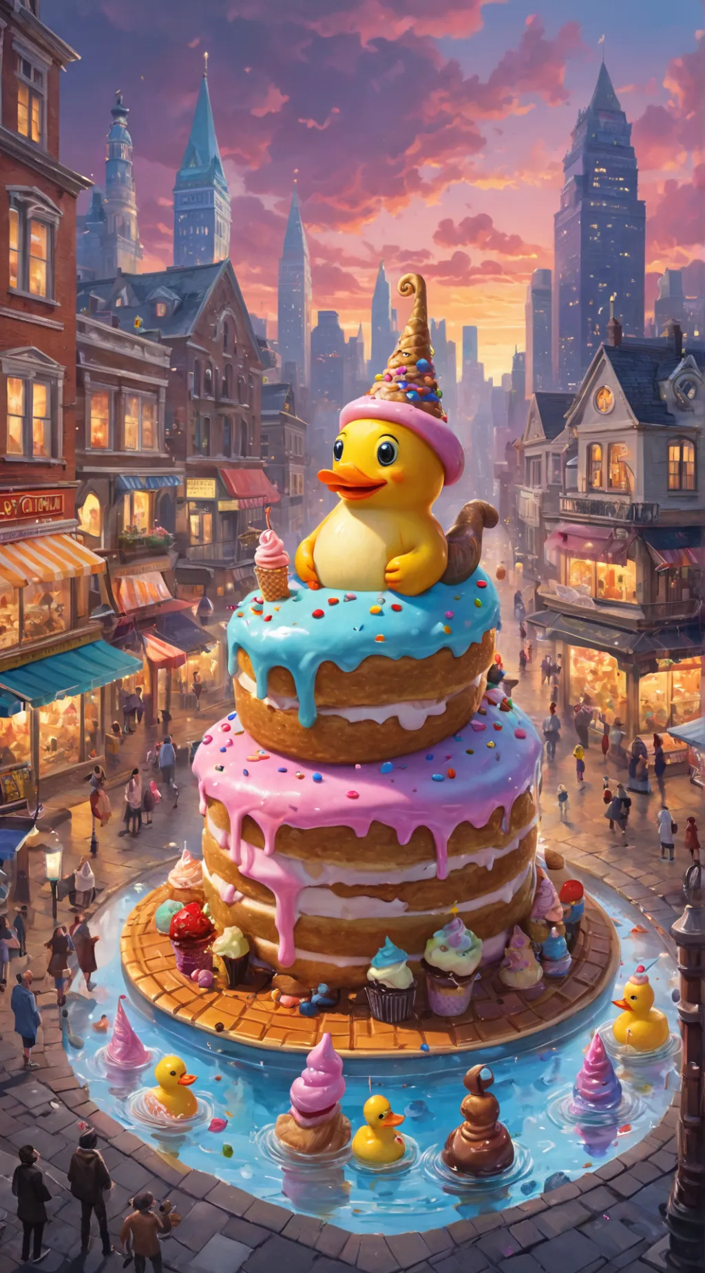 ai character: Wisduck background