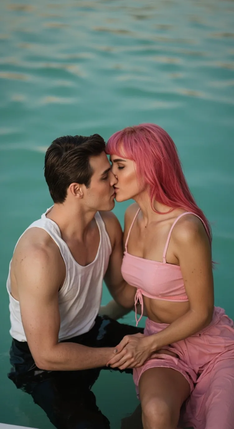 ai character: Cody Linley  background