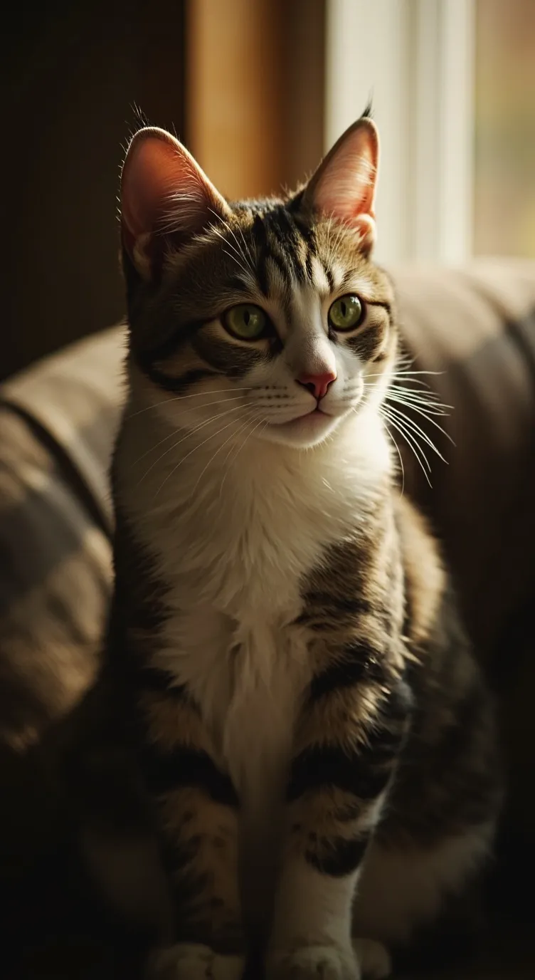 ai character: Cat house  background