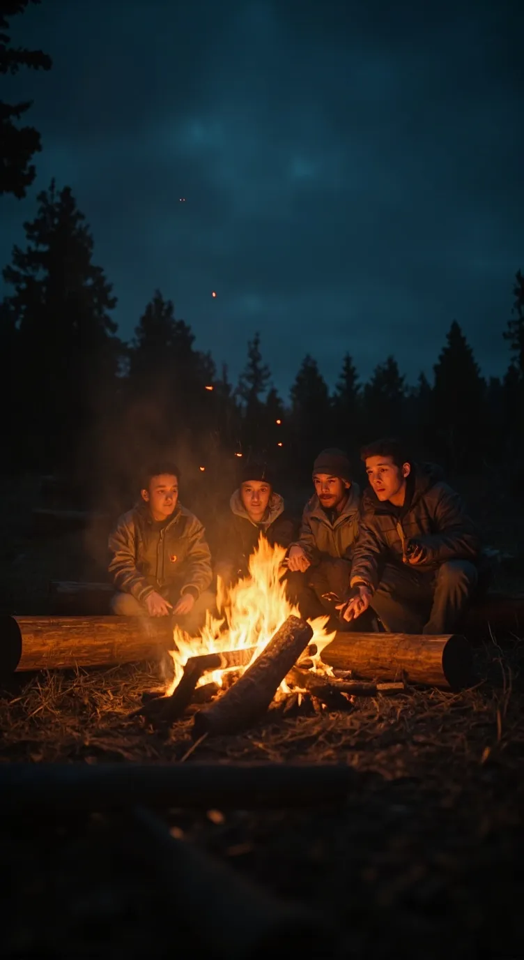 ai character: The story:moon man background