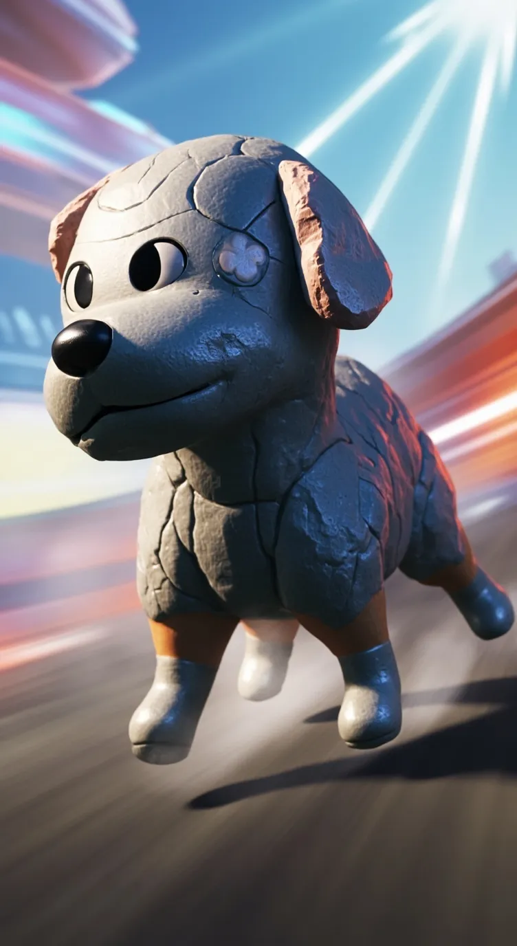 ai character: 🪨 Pebble 🪨 background