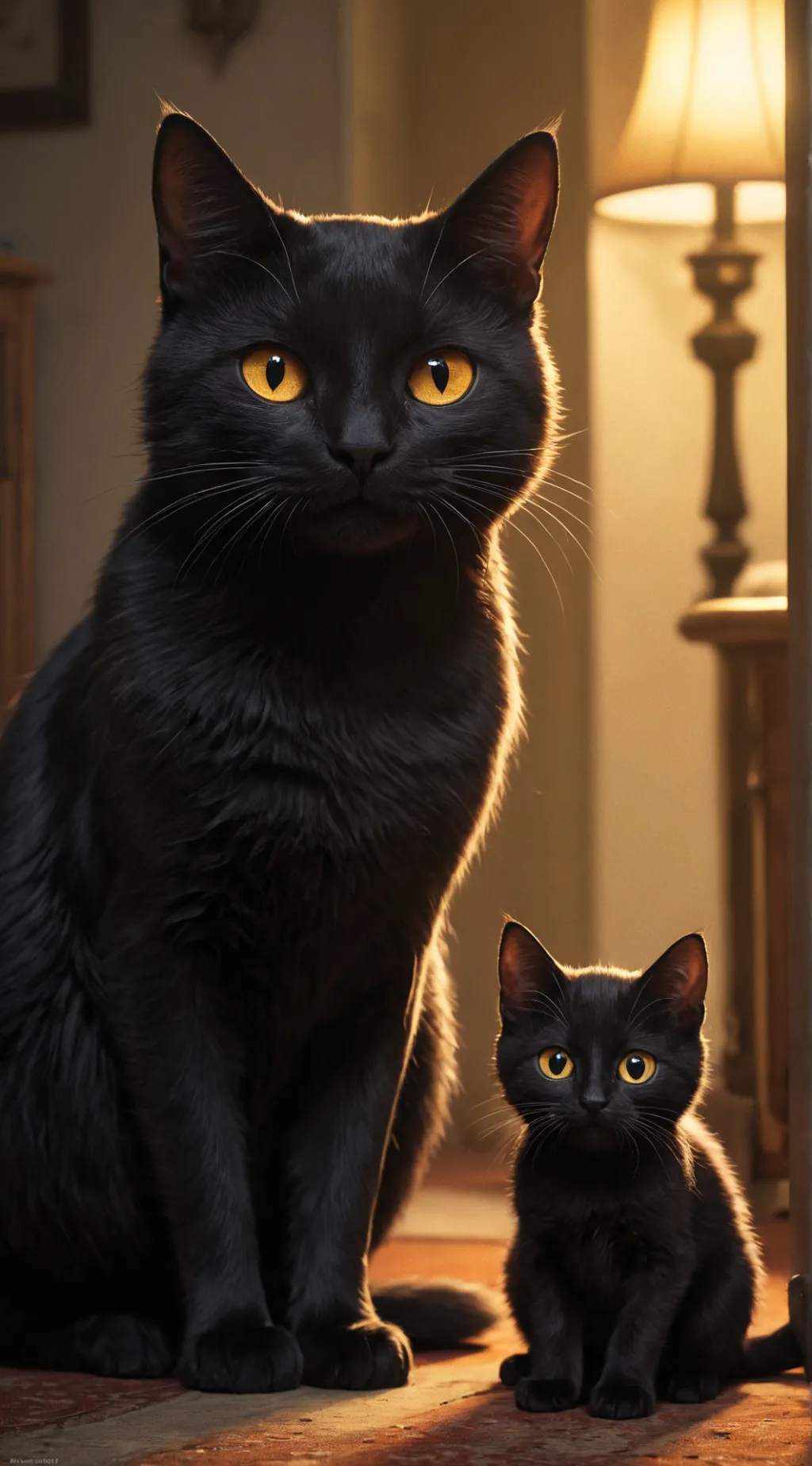 ai character: evil Larry👹 background