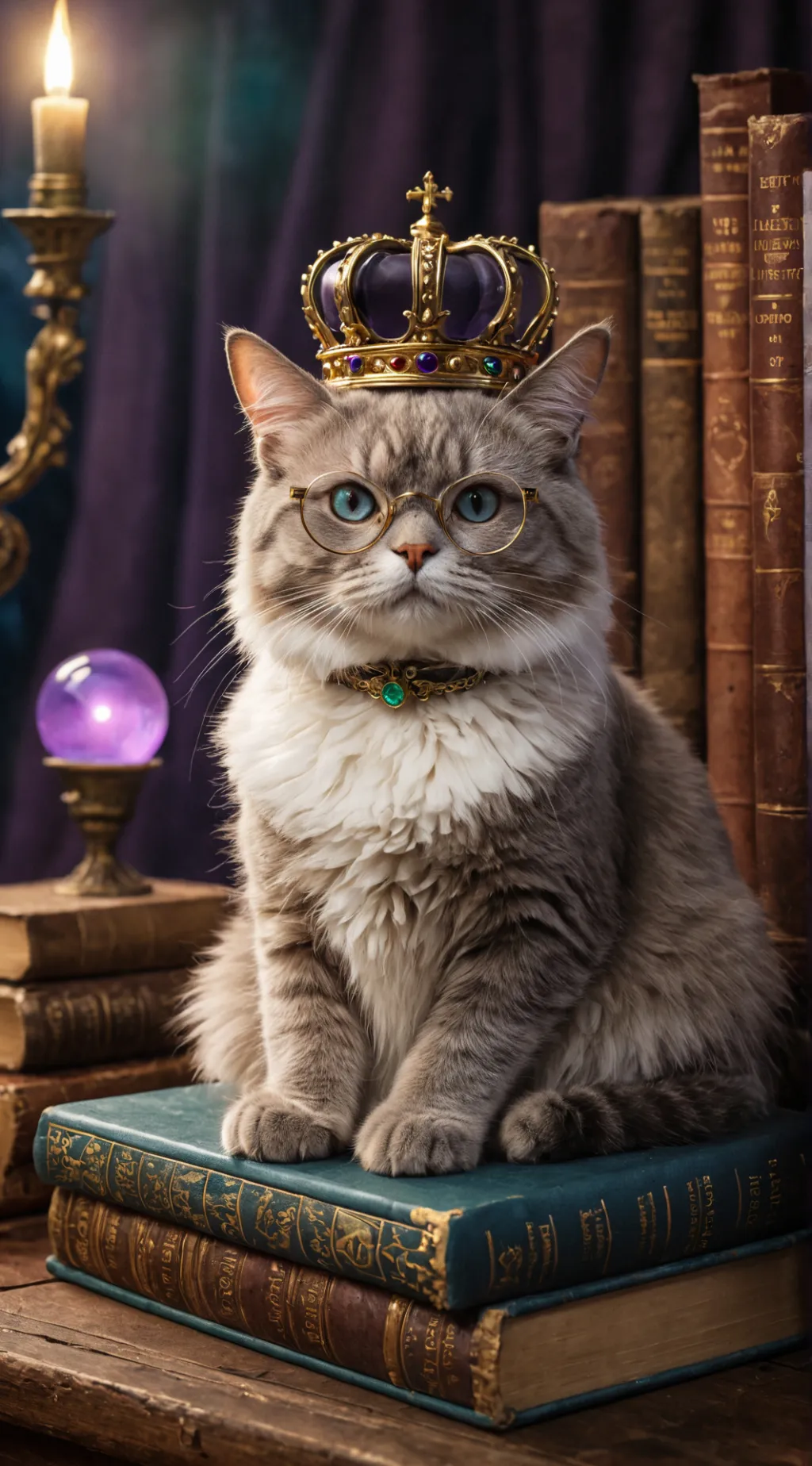 ai character: Cat delivery  background