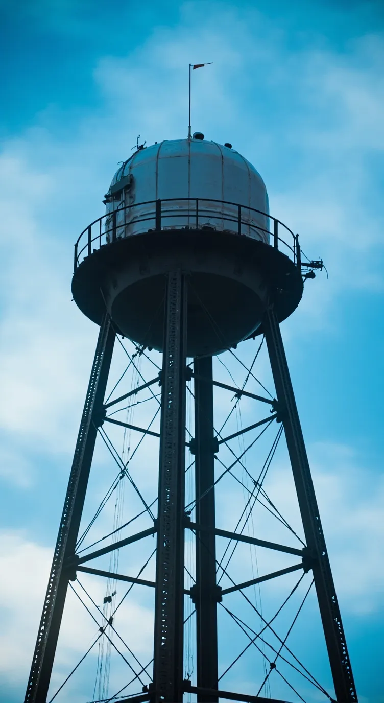 ai character: Water towers background