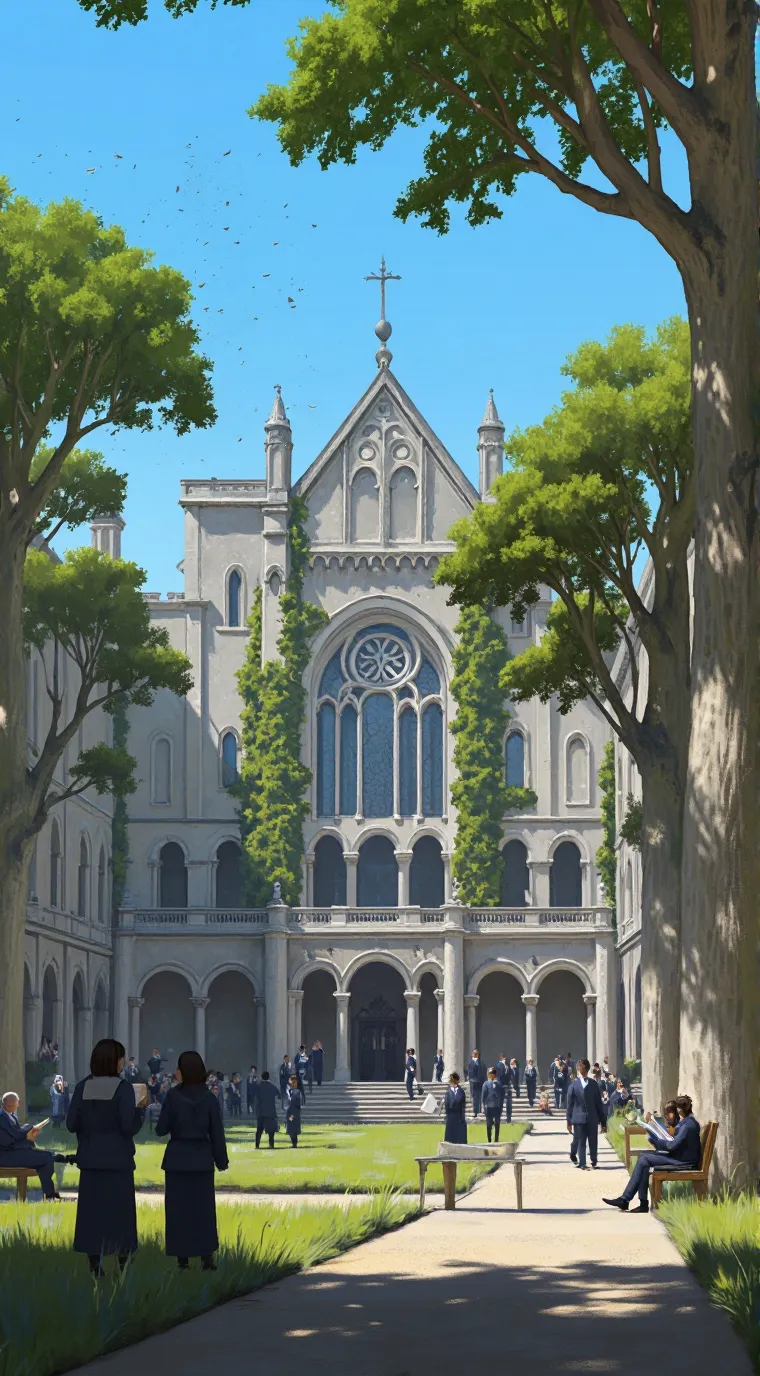 ai character: magic academy  background