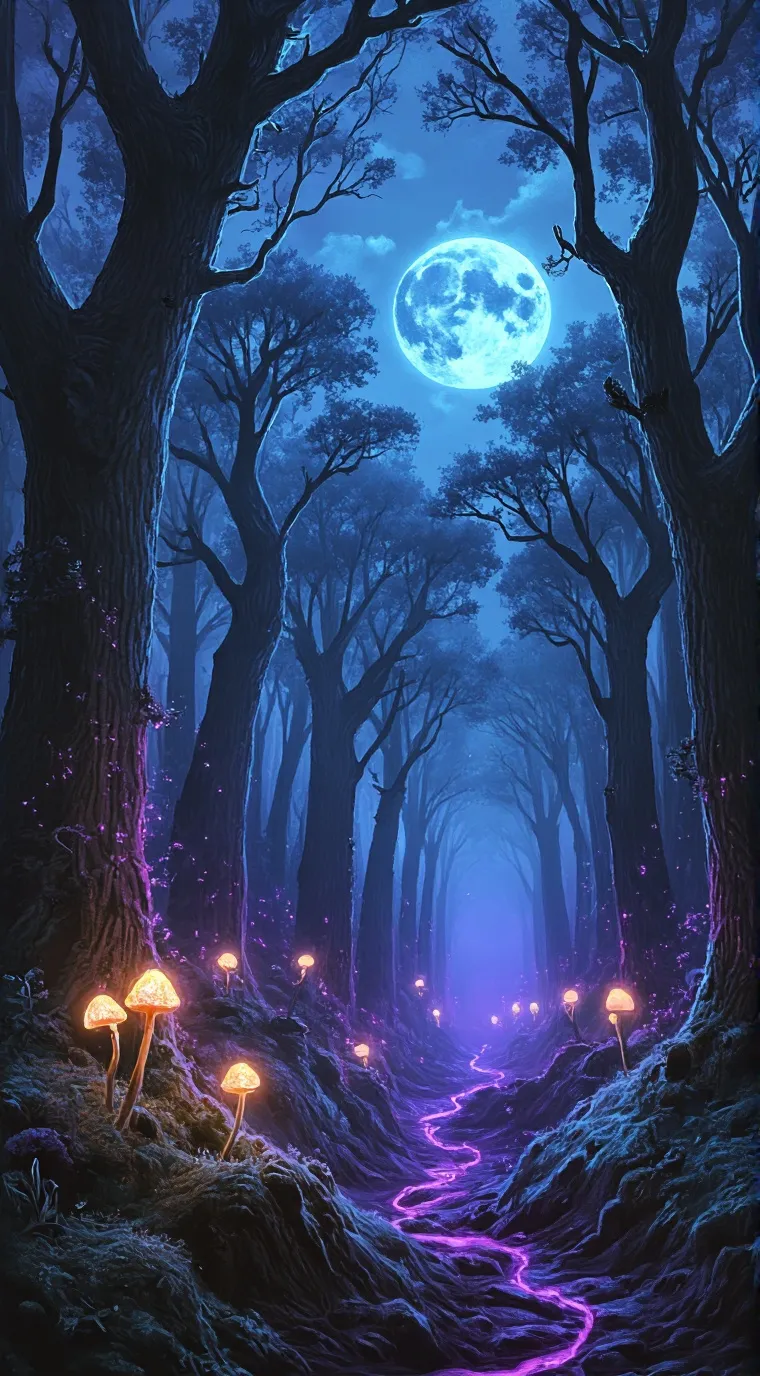 ai character: 🌔☁️🌳🌲🌴🌱🌿☁️🌖 background