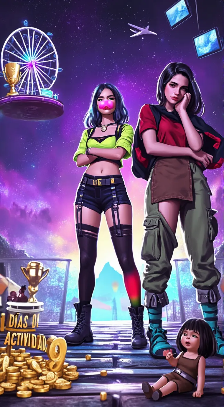 ai character: mia y sara background