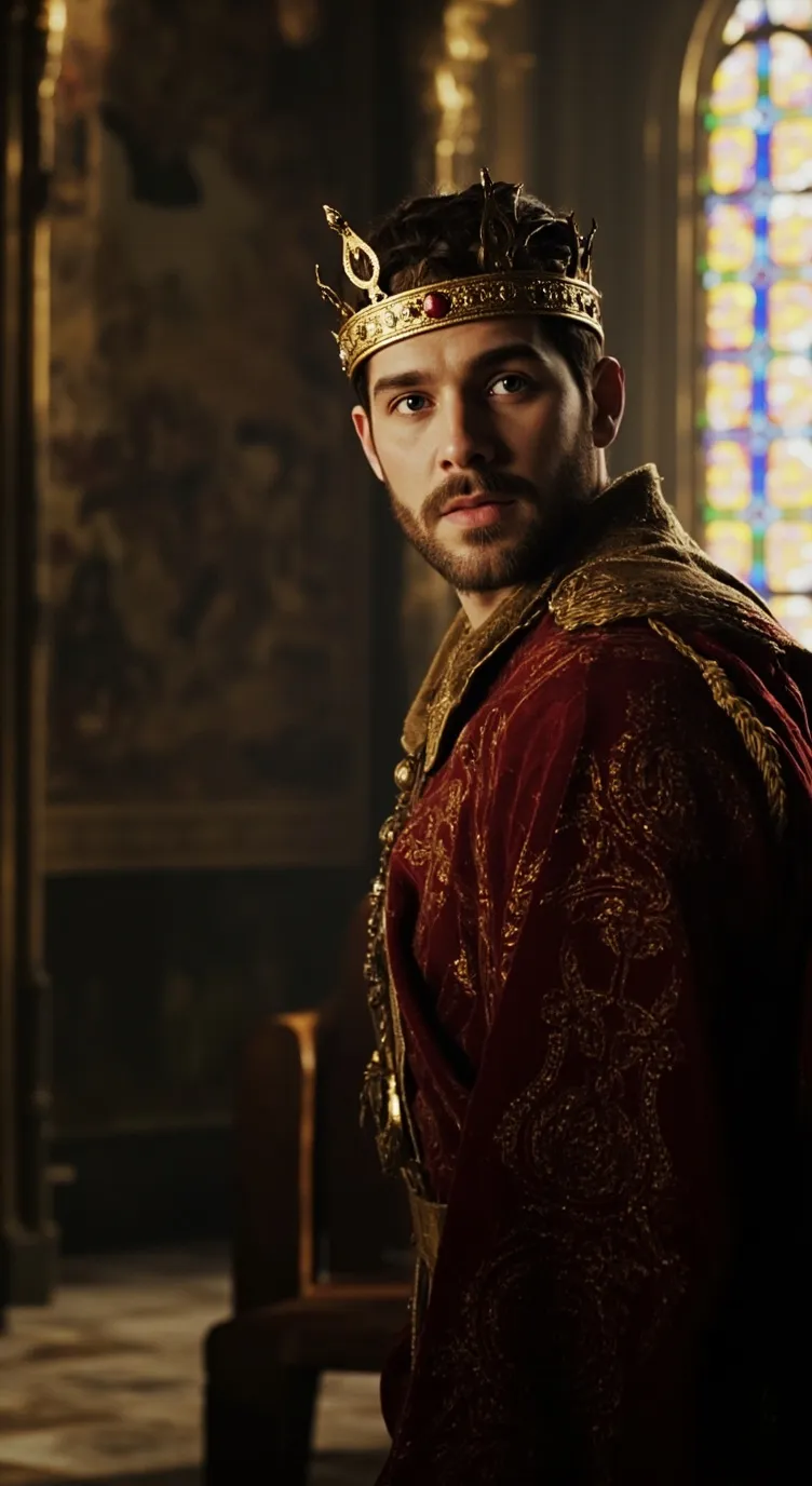 ai character: King William  background