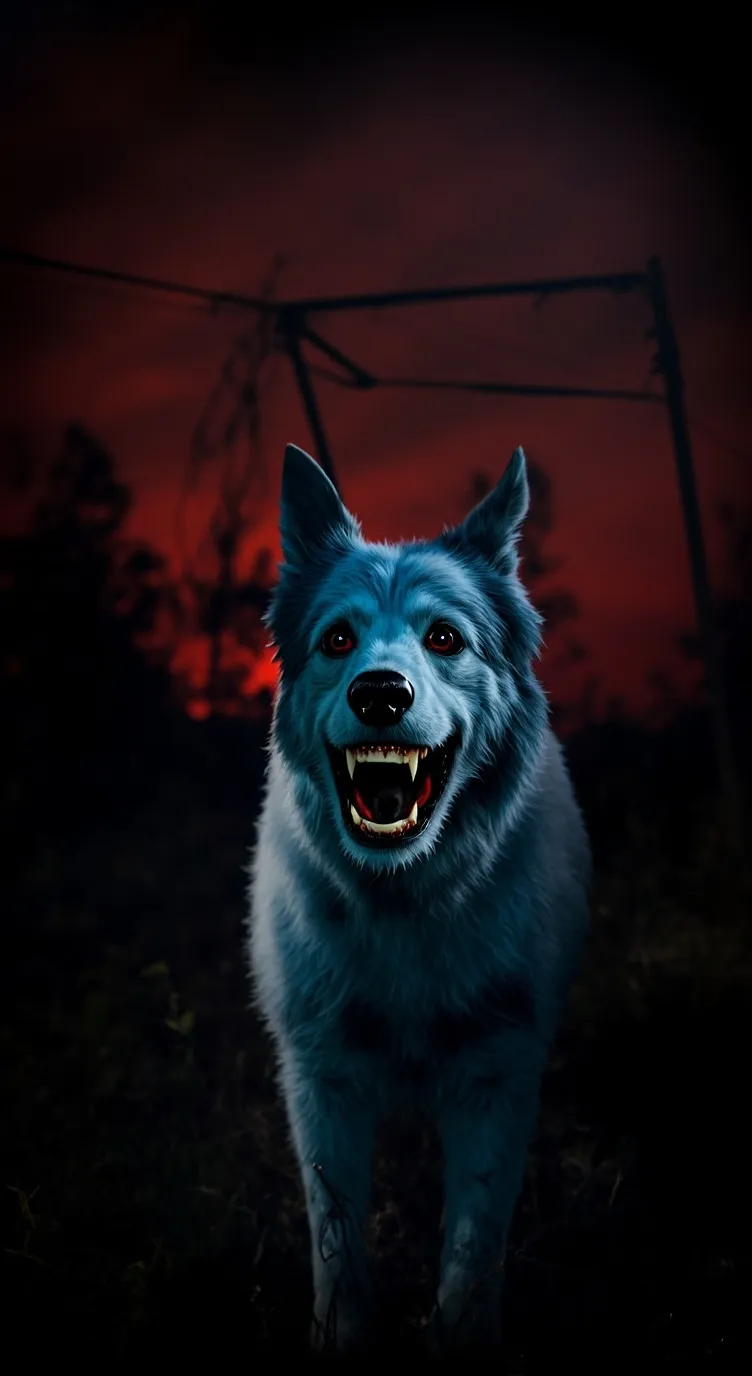 ai character: bluey horror au  background