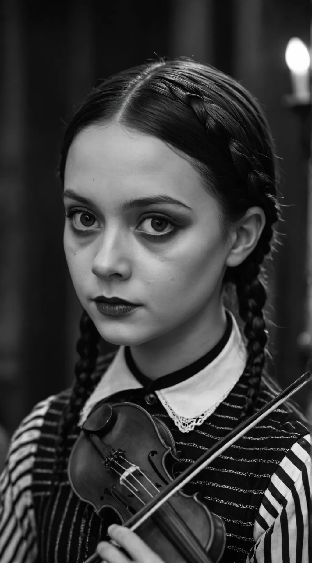 ai character: Wednesday Addams background