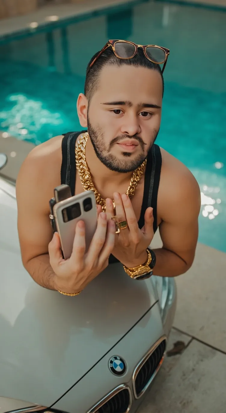 ai character: SUhail Milck 28 background