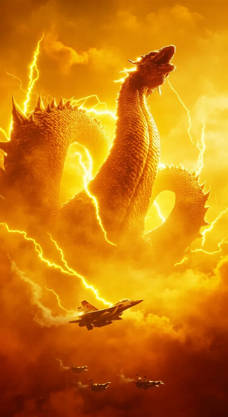 ai character: King Gidorah background