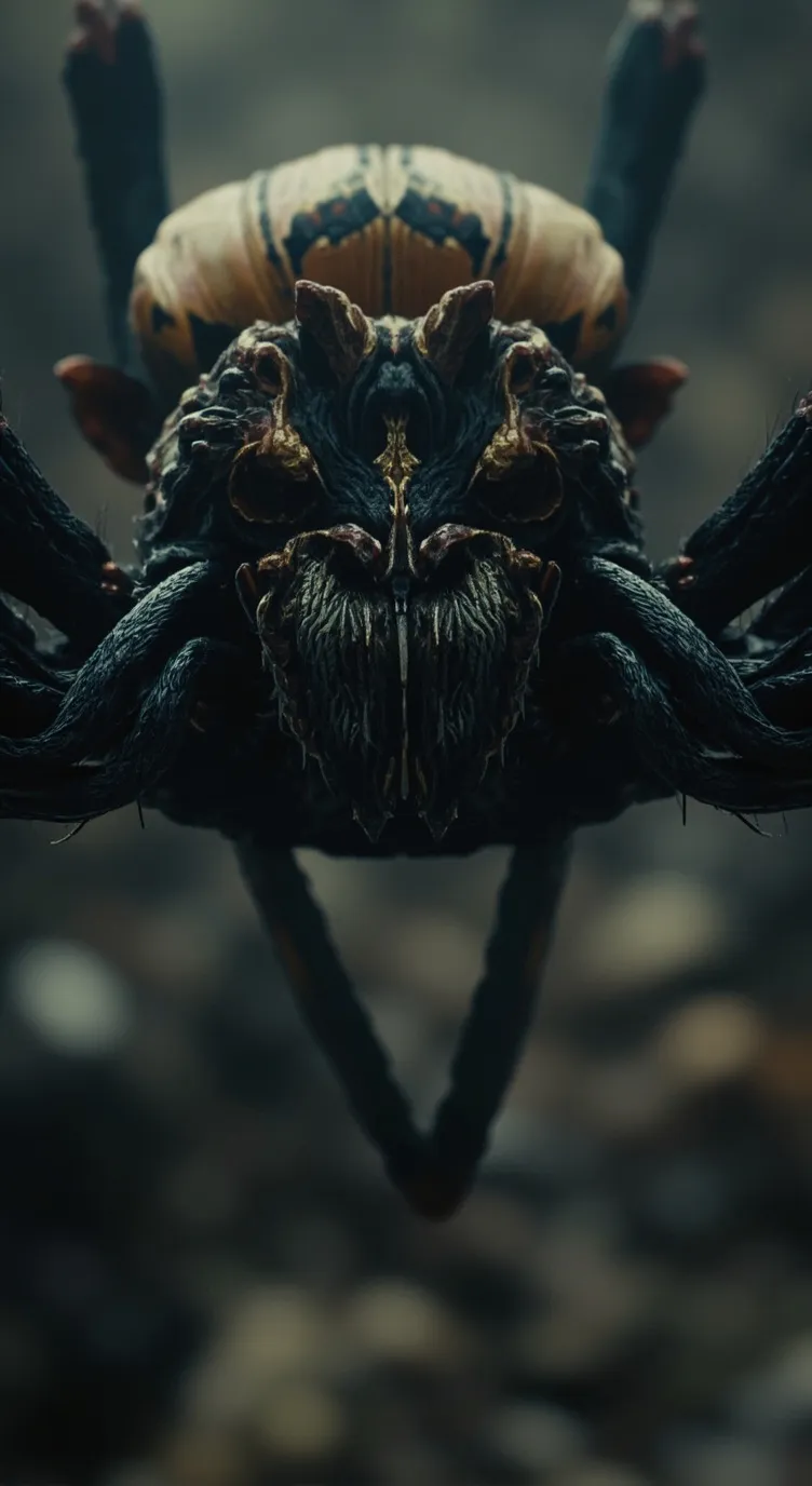 ai character: Giant spider background